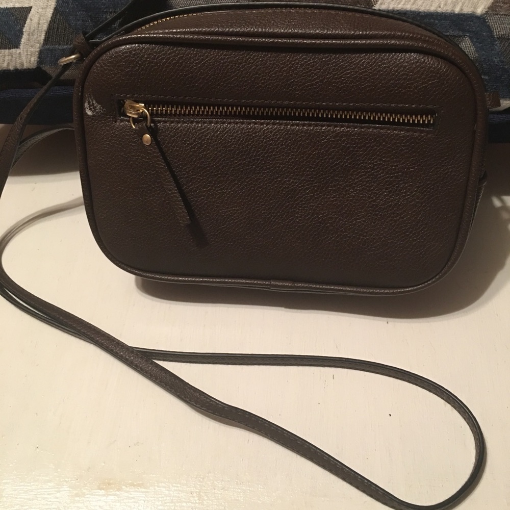 Faux-Leather Cross Body Bag